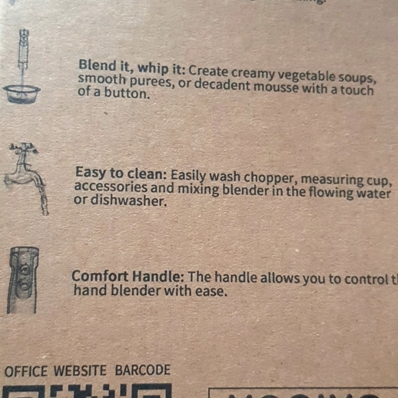 Brand new 5 pcs immersion hand blender - Picture 5 of 6